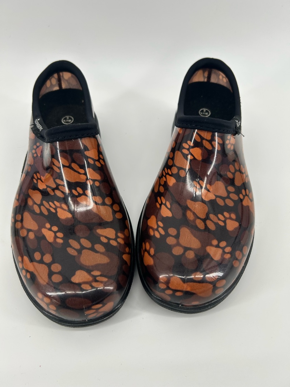 Sloggers Paw Print Waterproof Garden Clogs Women’s Size 8 Dog Lover Shoes